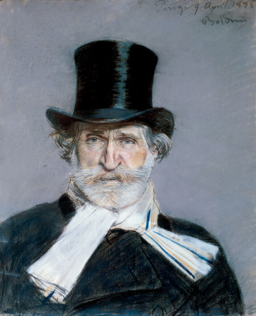 Ritratto di Giuseppe Verdi di Giovanni Boldini - teatro napoletano