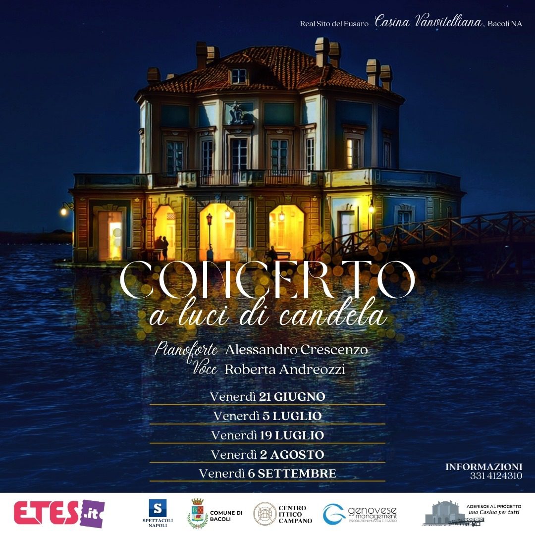concerto a luci di candela casina vanvitelliana 2024 estate